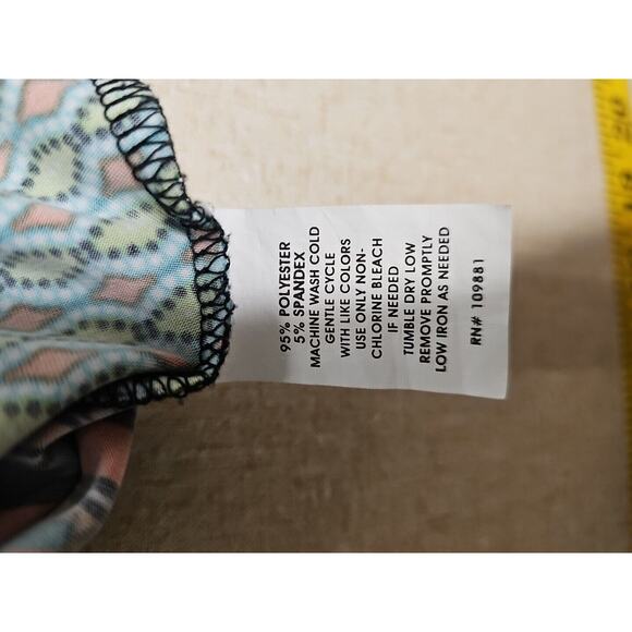 Sunny Leigh Maxi Skirt Large Mixed Print Stripe Aztec Boho Gypsy Stretch - Picture 7 of 8